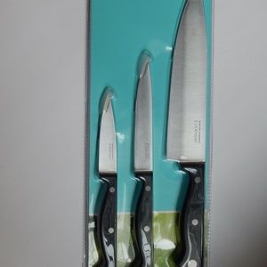MARTHA STEWART EVERYDAY 3-PIECE CUTLERY SET NEW
